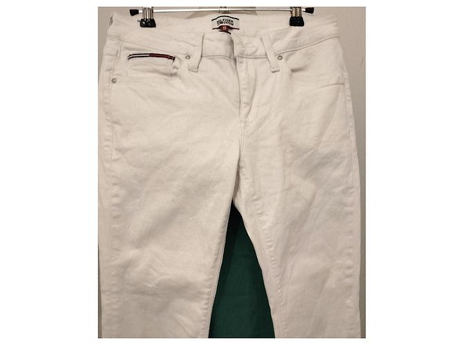 Jeans Slim de Cintura Media Tommy Hilfiger Naomi W28 L34 Blanco - vista 21