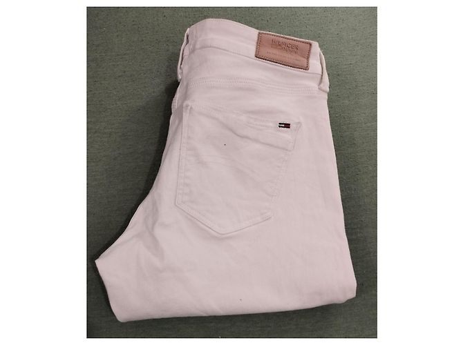 Jeans Slim de Cintura Media Tommy Hilfiger Naomi W28 L34 Blanco - vista 3