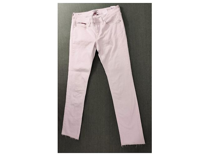 Jeans Slim de Cintura Media Tommy Hilfiger Naomi W28 L34 Blanco - vista 9