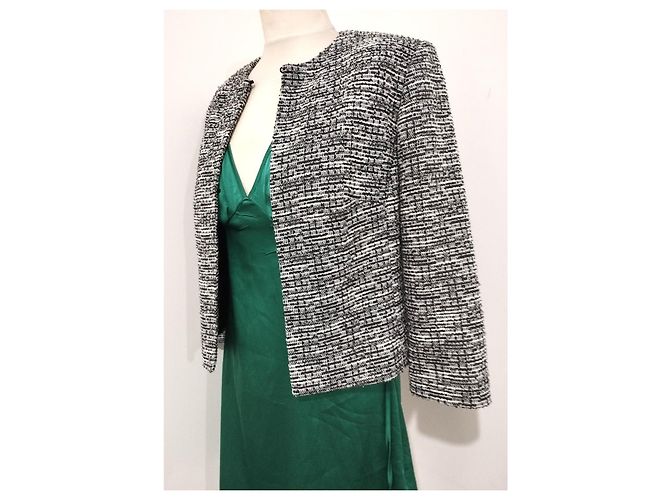Karl Lagerfeld Chic Tweed-Jacke TS Schwarz - Ansicht 10