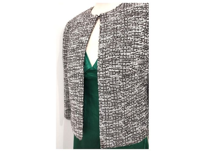 Karl Lagerfeld Chic Tweed-Jacke TS Schwarz - Ansicht 11