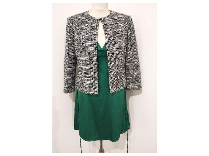 Karl Lagerfeld Chic Tweed-Jacke TS Schwarz - Ansicht 12