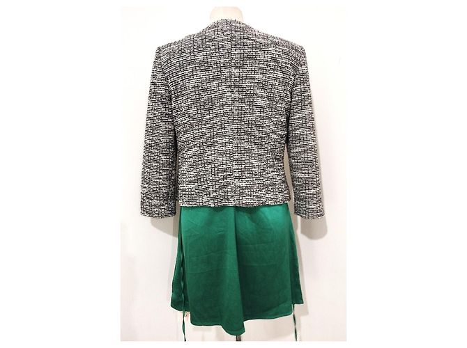 Karl Lagerfeld Chic Tweed-Jacke TS Schwarz - Ansicht 13