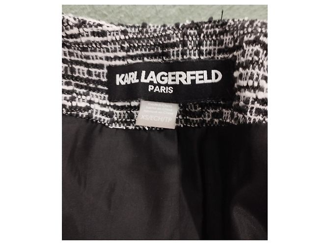 Karl Lagerfeld Chic Tweed-Jacke TS Schwarz - Ansicht 2