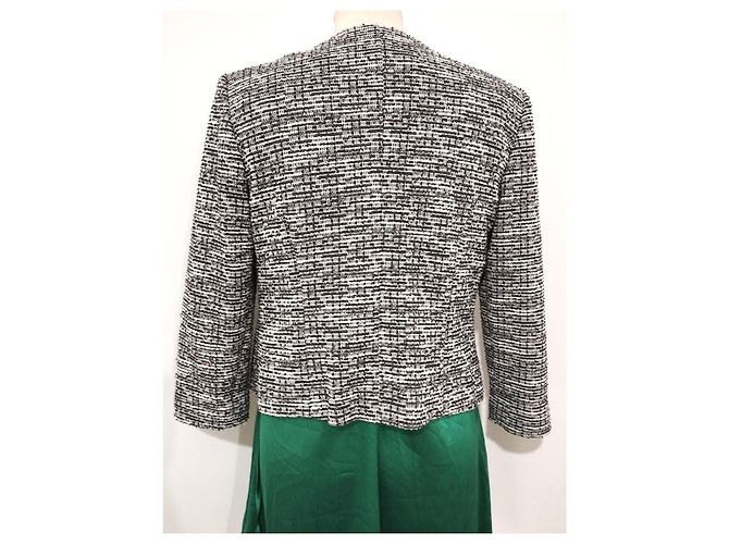 Karl Lagerfeld Chic Tweed-Jacke TS Schwarz - Ansicht 3
