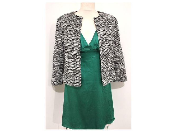 Karl Lagerfeld Chic Tweed-Jacke TS Schwarz - Ansicht 6