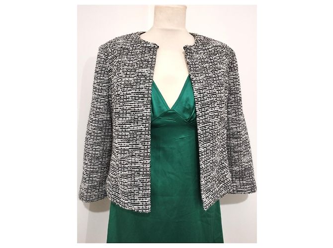 Karl Lagerfeld Chic Tweed-Jacke TS Schwarz - Ansicht 7