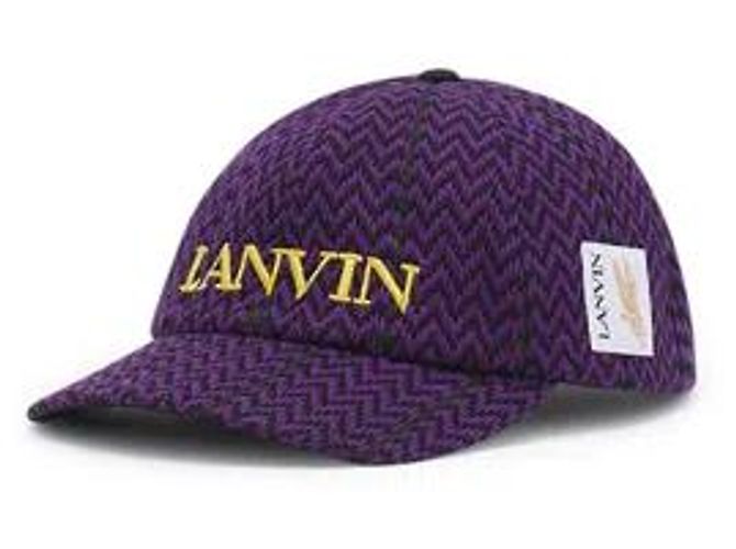 Cappellino Lanvin X Future Viola Nero Giallo Cotone Porpora - vista 3