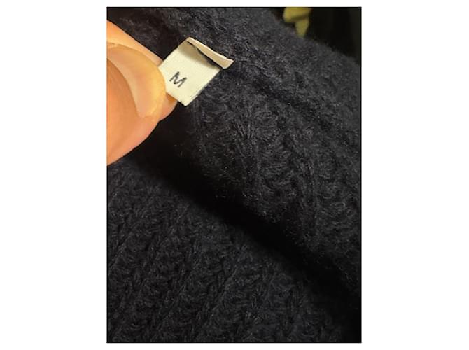 Iris & Ink Wollpullover Navyblau mit hohem Kragen Marineblau - Ansicht 6