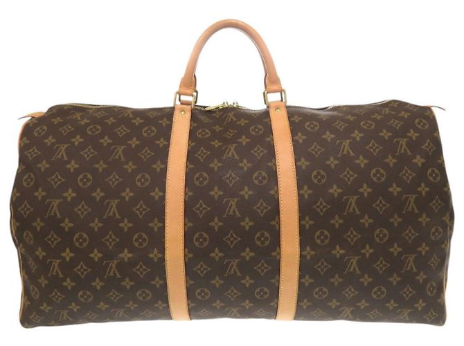 Borsa Boston Keepall 60 Monogram Louis Vuitton Marrone - vista 2