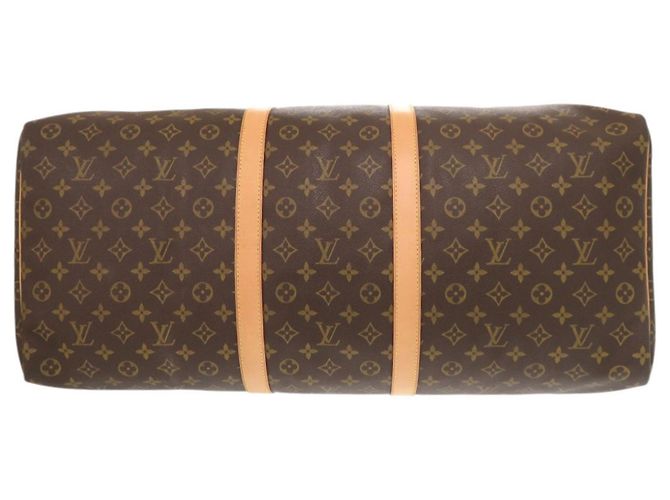 Borsa Boston Keepall 60 Monogram Louis Vuitton Marrone - vista 3