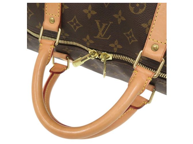 Borsa Boston Keepall 60 Monogram Louis Vuitton Marrone - vista 5