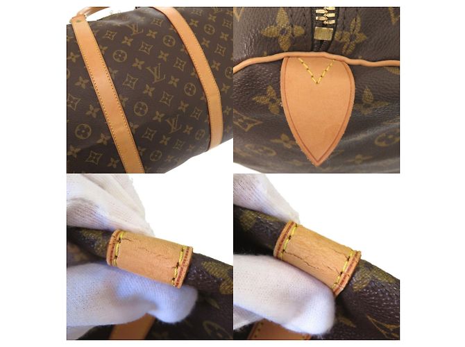 Borsa Boston Keepall 60 Monogram Louis Vuitton Marrone - vista 9