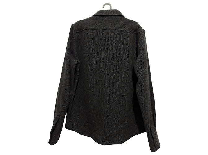 Woolrich Alaskan Wollhemd mit Karomuster Grau - Ansicht 3