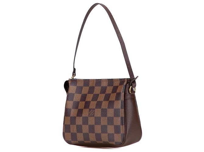 Trousse Pochette Damier Ebene Marrone Louis Vuitton - vista 2