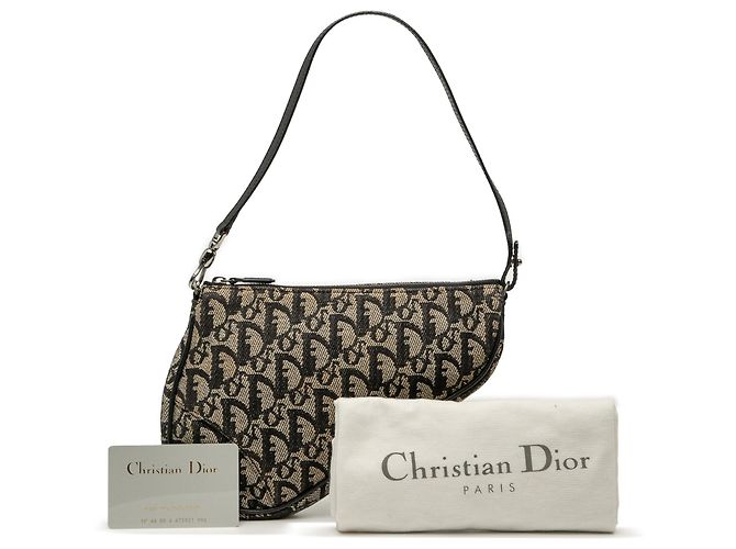 Pochete Mini Diorissimo em lona preta da Dior Preto - vista 8