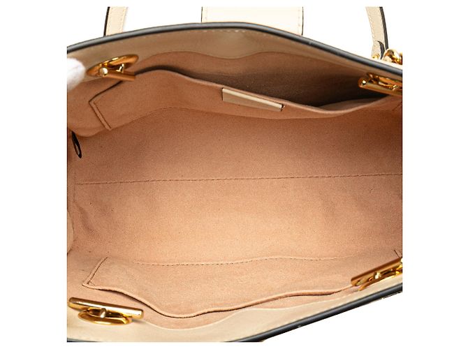 Borsa Gucci Brown Small GG Supreme Apple Heart Padlock Marrone Beige - vista 4