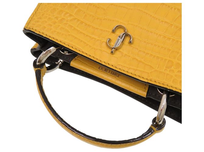 Borsa Varenne 2 in 1 di Jimmy Choo Marrone Giallo - vista 3