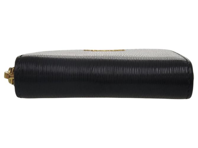 Prada Round Zipper Wallet Black - view 3