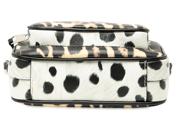 Burberry Brown Leopard Printed Leather Camera Bag - view 3