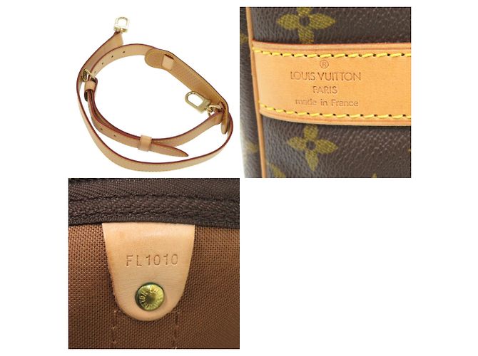 Borsa Boston Monogram Keepall Bandoulière 60 Louis Vuitton Marrone - vista 10