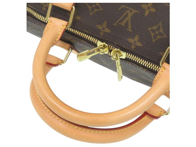 Borsa Boston Monogram Keepall Bandoulière 60 Louis Vuitton Marrone - vista 6