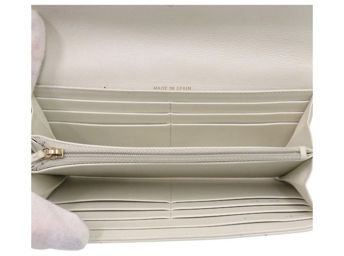 Cartera Larga Chanel 19 en Piel de Cordero Blanco - vista 5