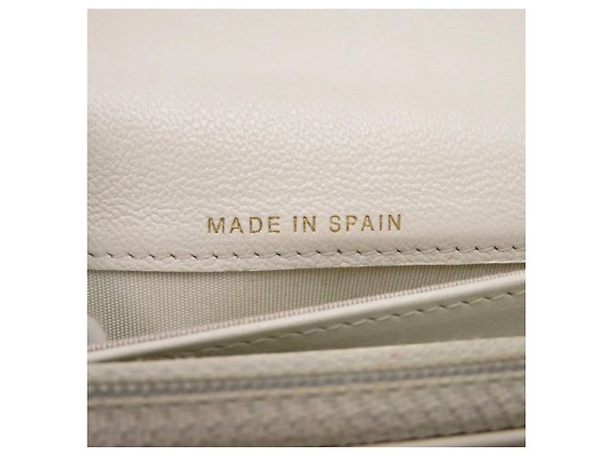 Cartera Larga Chanel 19 en Piel de Cordero Blanco - vista 6