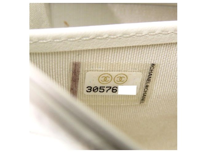 Cartera Larga Chanel 19 en Piel de Cordero Blanco - vista 7
