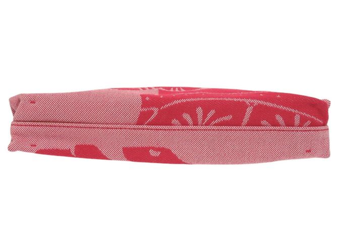 Rote Canvas Clutch von Burberry - Ansicht 4