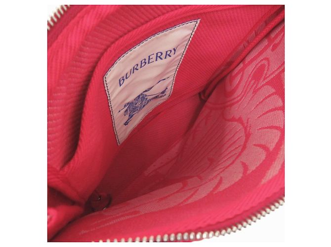 Rote Canvas Clutch von Burberry - Ansicht 5