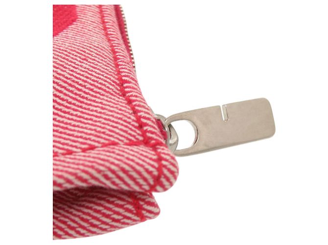 Rote Canvas Clutch von Burberry - Ansicht 8