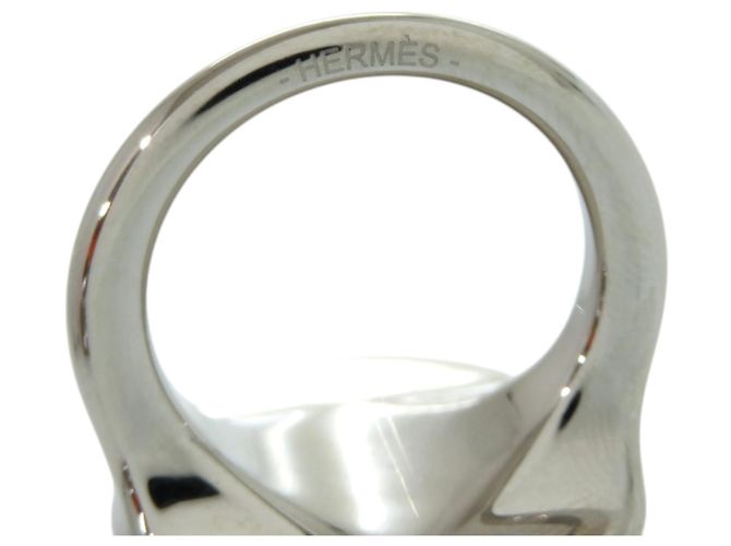 Ring Anello Scarf Collier de Chien in Argento Hermès - vista 5