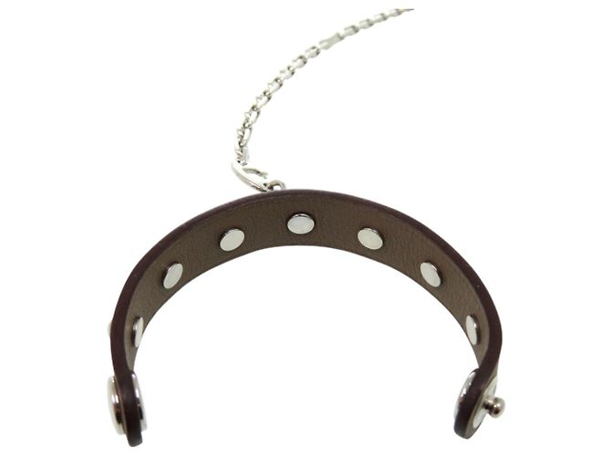Porta guanti Hermès in pelle Swift Etoupe Marrone Taupe - vista 5