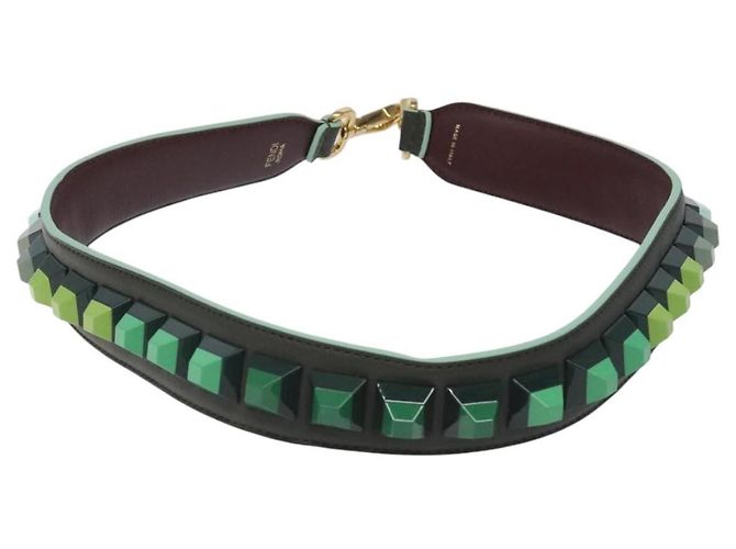 Fendi Strap You Shoulder Strap Leather Green - view 2