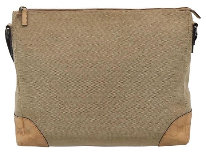 Borsa Messenger GG Canvas Media Originale Gucci Beige - vista 2