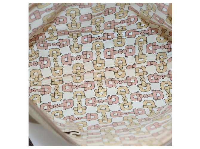 Borsa Messenger GG Canvas Media Originale Gucci Beige - vista 5