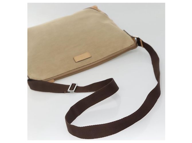 Borsa Messenger GG Canvas Media Originale Gucci Beige - vista 6