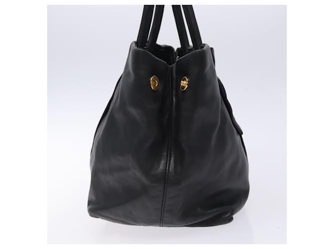 Prada Bow Tote aus Leder Schwarz - Ansicht 3
