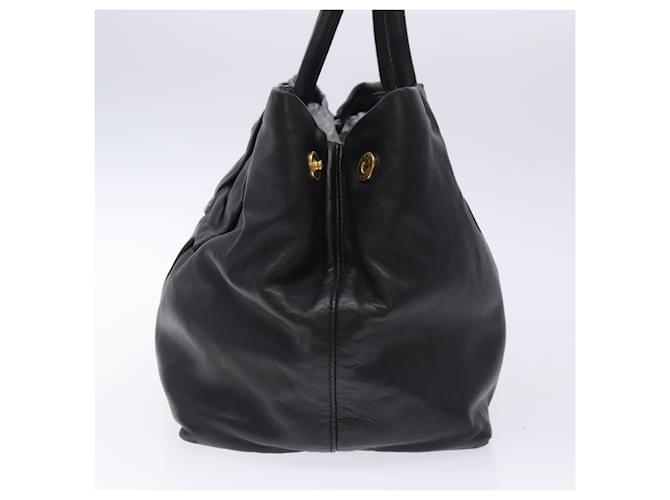 Prada Bow Tote aus Leder Schwarz - Ansicht 4