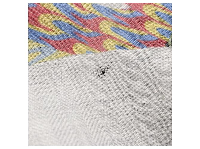 Sciarpa Hermès Carré 90 Marmo Ex-Libris Marrone Multicolore - vista 4