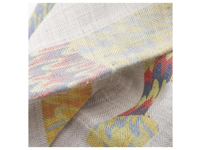Sciarpa Hermès Carré 90 Marmo Ex-Libris Marrone Multicolore - vista 5