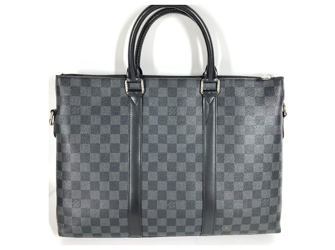 Borsa a tracolla Anton Damier Graphite Louis Vuitton Nero - vista 2