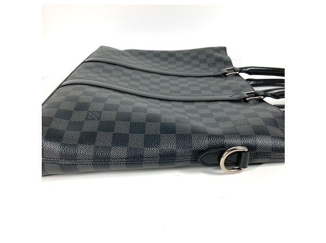 Borsa a tracolla Anton Damier Graphite Louis Vuitton Nero - vista 3