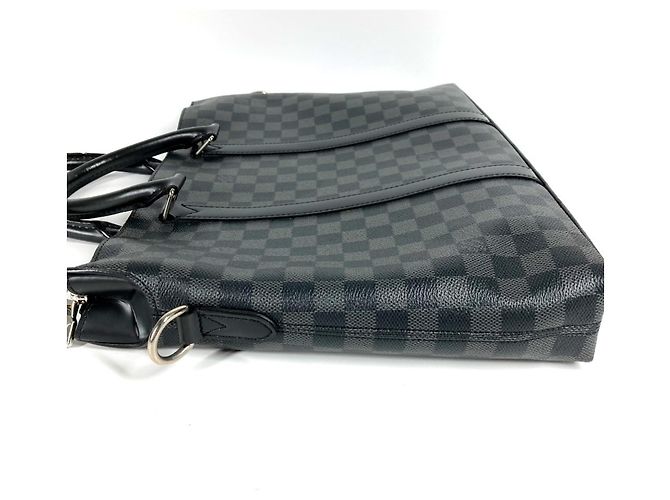Borsa a tracolla Anton Damier Graphite Louis Vuitton Nero - vista 4