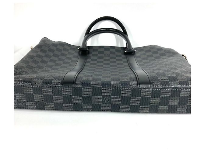 Borsa a tracolla Anton Damier Graphite Louis Vuitton Nero - vista 5