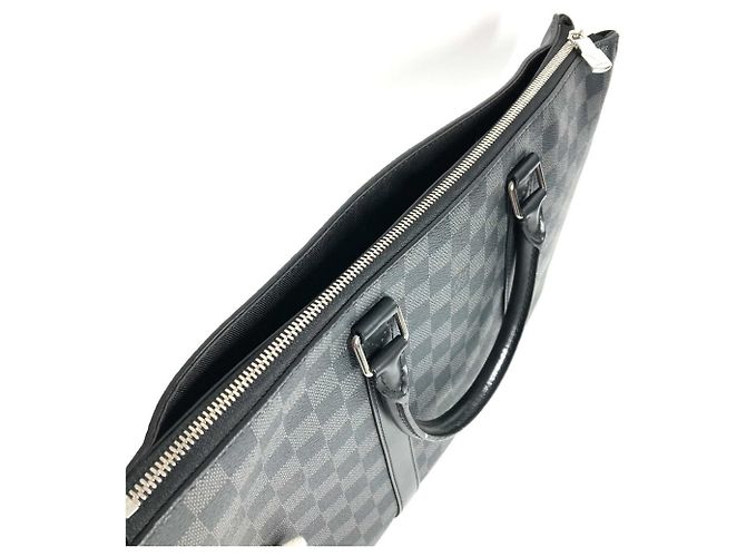 Borsa a tracolla Anton Damier Graphite Louis Vuitton Nero - vista 8