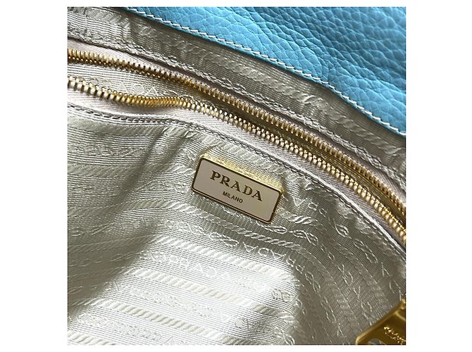 Bolsa tote de canapa azul BN1872 da Prada - vista 14