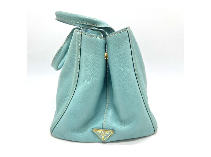 Bolsa tote de canapa azul BN1872 da Prada - vista 4