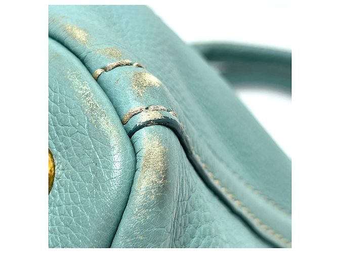 Bolsa tote de canapa azul BN1872 da Prada - vista 7